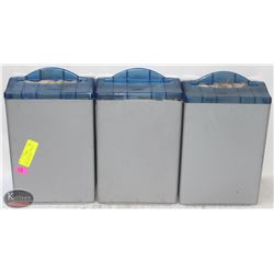 LOT OF 3 EASY NAP COMMERCIAL NAPKIN DISPENSERS