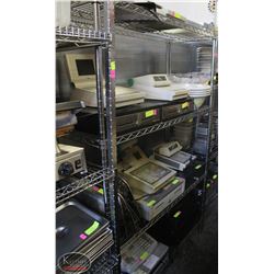 4-TIER CHROME-WIRE COMMERCIAL STORAGE RACK-ON