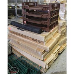 PALLET OF COMMERCIAL PROMOTIONAL ADS,PROJECTOR