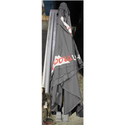 1 NEW COORS LIGHT PATIO UMBRELLA