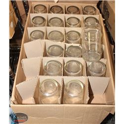 LOT OF 21, 20 OZ. BEER GLASSES
