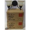 Image 1 : 3 NEW DUAL-BULB LIGHT FIXTURES