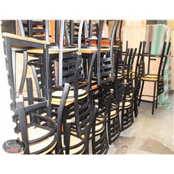 26 VARIOUS STOOLS AND CHAIRS, 10 TABLES