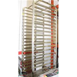 20 TIER COMMERCIAL ALUMINUM BUN RACK