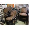 Image 1 : SET OF 6 COMMERCIAL RESTAURANT FABRIC CHAIRS