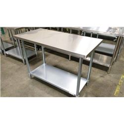 JR 83036 30 X 36 WORK TABLE, 430 STAINLESS STEEL