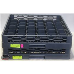 LOT OF 2 DISH GLASS RACK