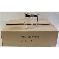 CHROME SUGAR/SYRUP DISPENSER - LOT OF 12 NEW