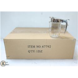 CHROME SUGAR/SYRUP DISPENSER - LOT OF 12 NEW