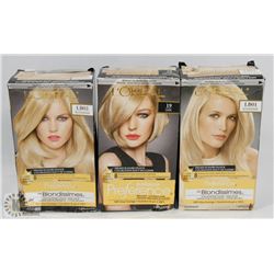 THREE PACKS OF LOREAL PAIR HAIR COLOUR