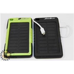 LOT OF 2 EDDIE BAUER SOLAR POWER BATTERY CHARGERS
