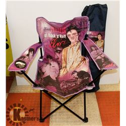ELVIS THE KING OF ROCK N' ROLL FOLDING CHAIR