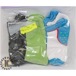 9PK LADIES ANKLE SOCKS.