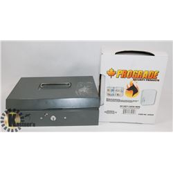 METAL CASH BOX W/KEY