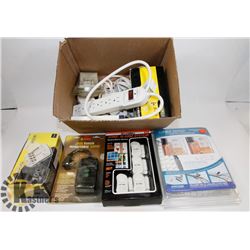 ESTATE BOX OF POWER BARS, SONIC ALARM SYSTEM,