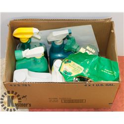 BOX OF ASSORTED GARDENING CHEMICALS