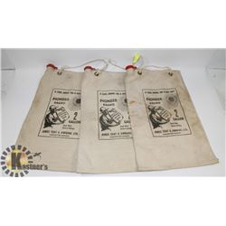 LOT OF 3 ANTIQUE WATER COOLER BAGS