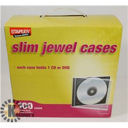 CASE OF STAPLES THIN JEWEL CASES