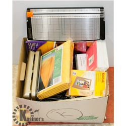 ESTATE BOX OF OFFICE SUPPLIES