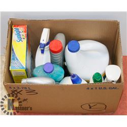 ESTATE BOX OF CLEANING SUPPLIES