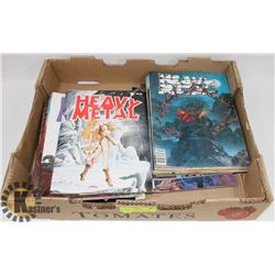 22 ASSORTED 1978-1979 HEAVY METAL ILLUSTRATED