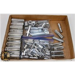 FLAT OF ASSORTED SOCKETS