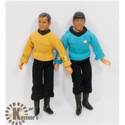 VINTAGE 1974 CAPTAIN KIRK AND SPOCK COLLECTABLE