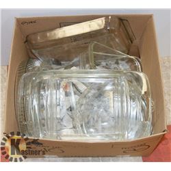ESTATE BOX OF DISHES INCLUDING PYREX
