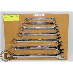 SEVEN CRAFTSMAN CHROMED WRENCHES