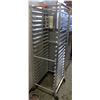 20-SLOT ALUMINUM BAKERS RACK ON CASTORS
