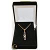 Image 1 : #9-CUBIC ZIRCONIA NECKLACE & PENDANT