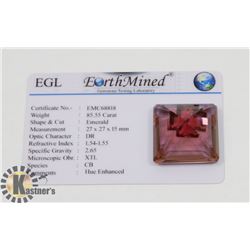 #75-ALEXANDRITE COLOR CHANGING  GEMSTONE  85.55CT