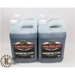 LOT OF 4 MEGUIARS 3.78L SHAMPOO PLUS.