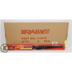 BOX OF 5 ULTRAVISION 19" WIPER BLADES.