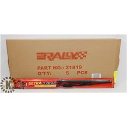 BOX OF 5 ULTRAVISION 19" WIPER BLADES.