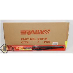 BOX OF 5 ULTRAVISION 19" WIPER BLADES.