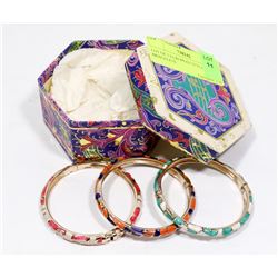 LOT OF 3 EUROPEAN STYLE BRACELETS