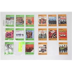 2 SHEETS OF BEATLE COLLECTOR CARDS