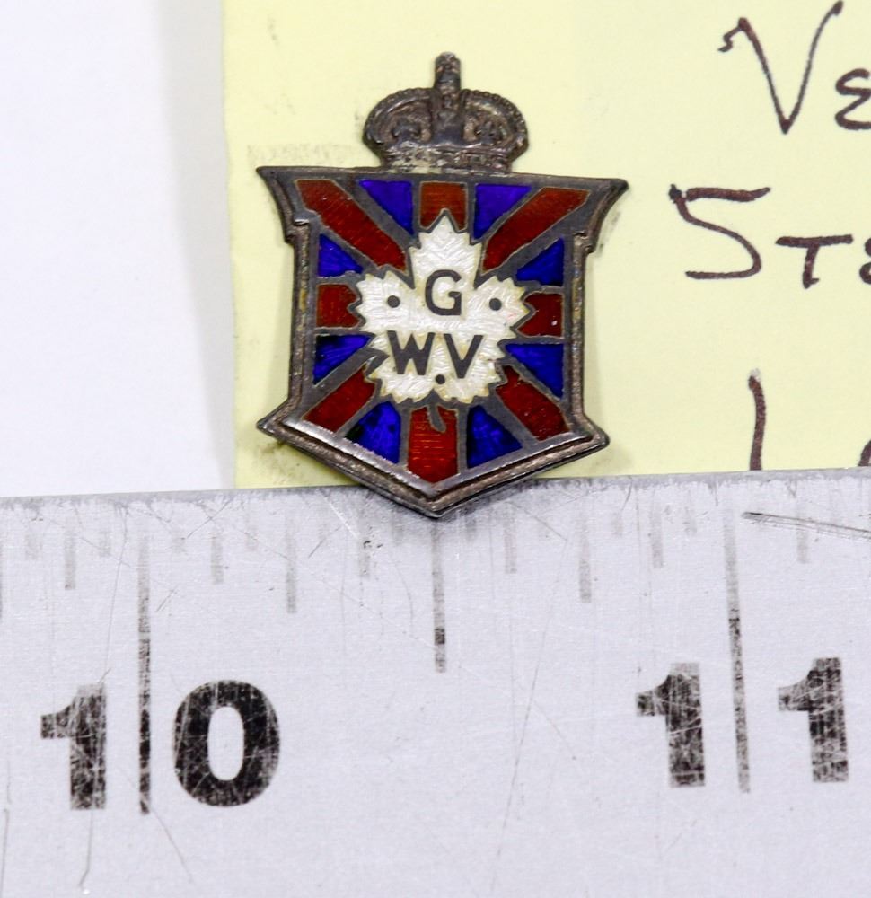 WWI GREAT WAR VETERAN STERLING SILVER LAPEL PIN - Kastner Auctions
