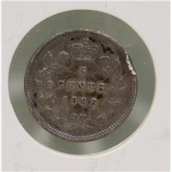 1896 SMALL 6 QUEEN VICTORIA 5C