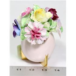 BONE CHINA FLOWER ARRANGEMENT, MADE IN ENGLAND