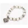 Image 1 : FRESHWATER PEARL HEART SHAPED BRACELET