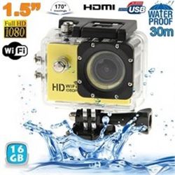 NEW YELLOW HD 1080P SPORTS ACTION CAM