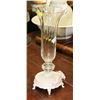 Image 1 : 1930'S VASE, GLASS WITH PORCELAIN 5 LEG BASE,