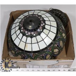 TIFFANY-STYLE HANGING LAMP 12" DIAMETER