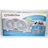 Image 1 : COMFORT ZONE 9" REVERSIBLE TWIN WINDOW FAN WITH