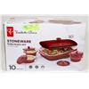 Image 1 : PRESIDENTS CHOICE STONEWARE BAKESET 10 PIECE