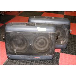 SET OF 2 PIONEER BEHIND SEAT TRACK MOUNT SPEAKERS
