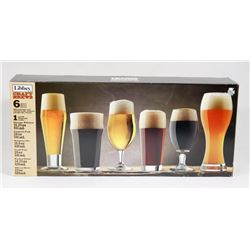 LIBBEY CRAFT BEER 6 PIECE CLASSIC GLASSWARE SET