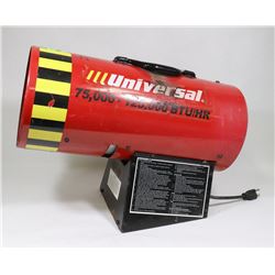 UNIVERSAL HEATER 75,000-125, 000 BTU/HR